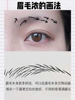 野生眉的画法步骤,浅眉毛怎么画