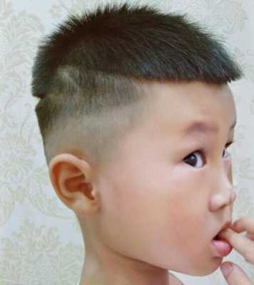 两个头顶的男孩适合什么发型,小男孩剃什么发型好看图片