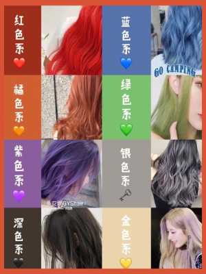 染发有什么色（染发有什么色系）