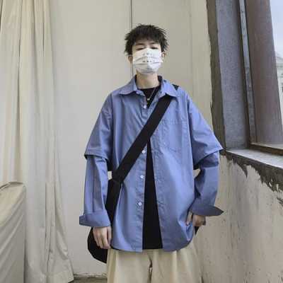 蓝色的外套要搭配怎样的衬衫,蓝色风衣怎么搭配图片男