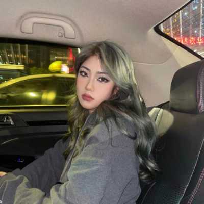 皮肤暗黄染灰绿色头发好看,中长发什么颜色好看图片