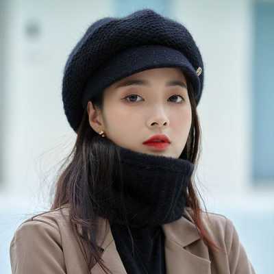 长脸适合什么帽子贝雷帽,长脸适合什么帽子女图冬季