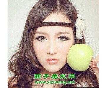 中分刘海怎么卷才好看,中分刘海怎么扎好看图片