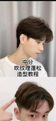 如何弄中分发型,怎样吹中分发型男视频