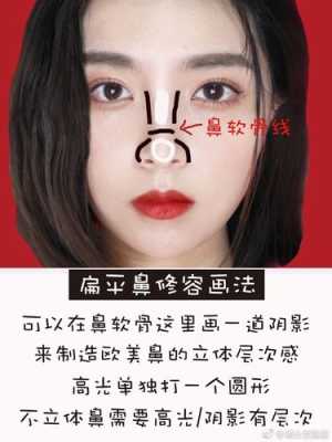 塌鼻子怎么化妆画成高鼻子,塌鼻子怎么画高鼻梁