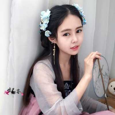 两边戴流苏发饰怎么扎头发,发饰怎么搭配衣服