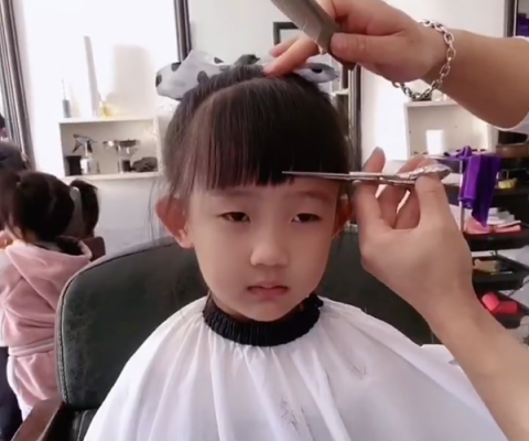 小女孩的刘海怎么剪,小女孩儿刘海怎么剪