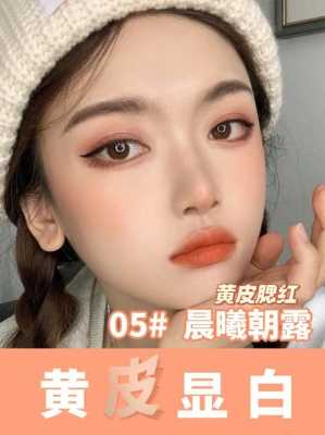 皮肤偏黄用什么颜色的腮红,皮肤偏黄适合什么腮红颜色