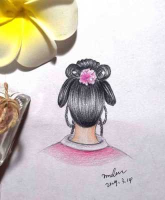 盘发怎么画（古风盘发怎么画）
