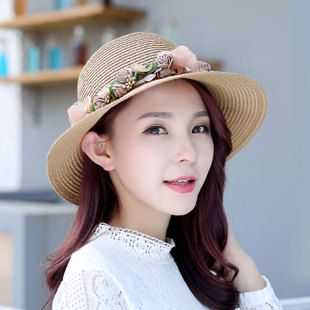 披头发怎么戴遮阳帽,草帽适合什么发型女