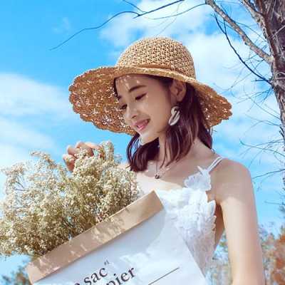 披头发怎么戴遮阳帽,草帽适合什么发型女