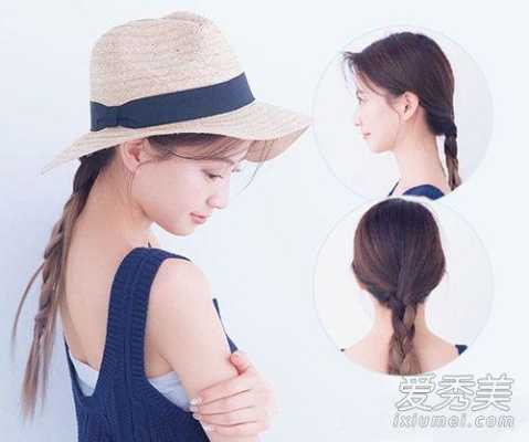 长发过腰学生党怎么扎,黑长直发型怎么扎减龄