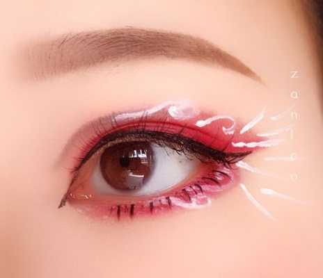 红色眼妆怎样画好看,红眼妆怎么画好看