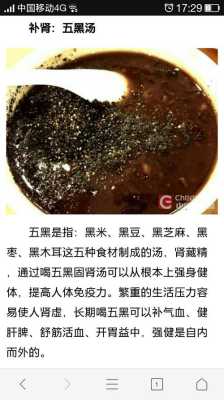 养发五黑指什么（五黑汤）