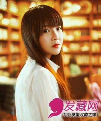 直头发怎么剪好看,直刘海适合什么脸型女
