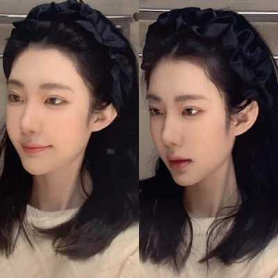 黑色头发配什么发带（黑色头发配什么发带好看图片）