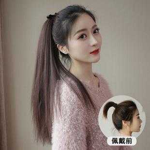 假发马尾怎么带,假发怎么样绑马尾好看