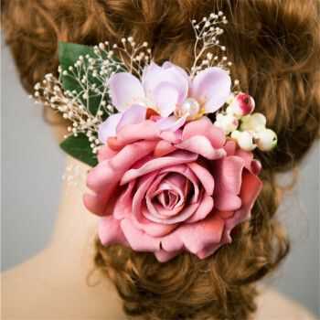 新娘当天头饰一般用什么鲜花，有什么含义,新娘头花一般用什么鲜花