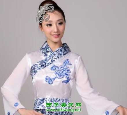跳民族舞怎么梳头,民族舞头发怎么扎图片
