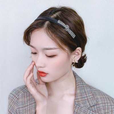 双面发夹怎么戴好看,短发带什么发夹好看和图片