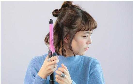 简单卷发棒怎么卷头发,夹发棒怎么卷头发好看