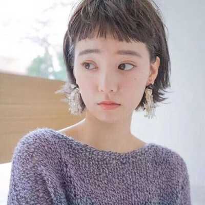 日系短发怎么自己剪,日式眉上刘海短发