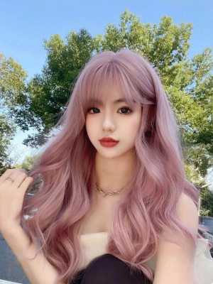 头发颜色粉色怎么调色好看,头发粉色怎么调出来的