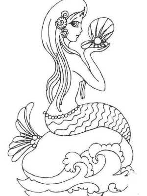 美人鱼发型怎么编（简笔画美丽的人鱼公主的画法）