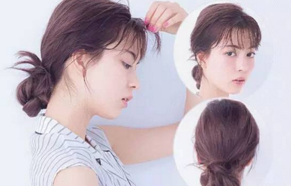 直发怎么绑才好看,直发低马尾怎么扎好看图解