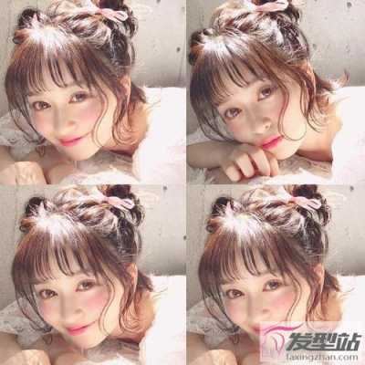 中短发怎么梳丸子头（双丸子头怎么扎中短发）