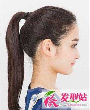 圆脸适合高马尾还是低马尾,圆脸适合什么马尾发型图片