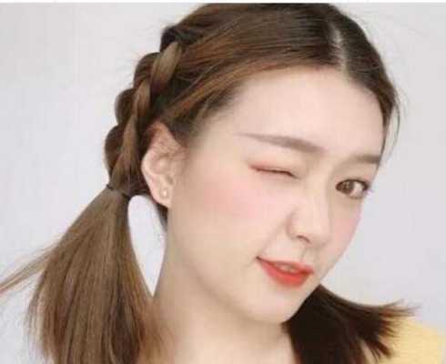 脸大中短头发扎什么发型显脸小,脸大扎什么辫子好看图片