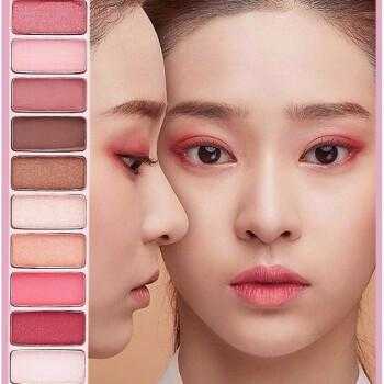 粉色眼影用什么打底（沙漠眼影盘眼妆教程）