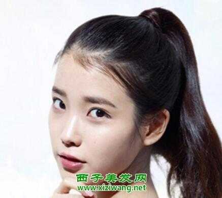 怎样扎马尾好看无刘海,无刘海怎么扎头发好看图片