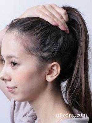 怎样扎马尾好看无刘海,无刘海怎么扎头发好看图片