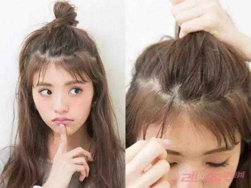 长头发怎么梳半丸子头（长头发怎么梳半丸子头视频）