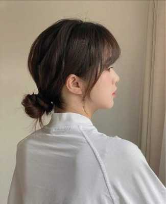 三种低丸子头扎法,低丸子头怎么扎好看图解