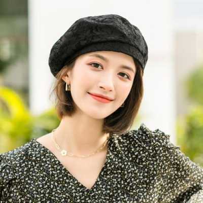 短发贝雷帽怎么戴好看,外扣短发适合什么脸型女
