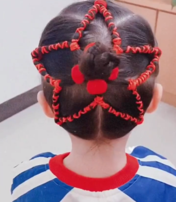 五角星的头发怎么扎（五角星的头发怎么扎才好看?）