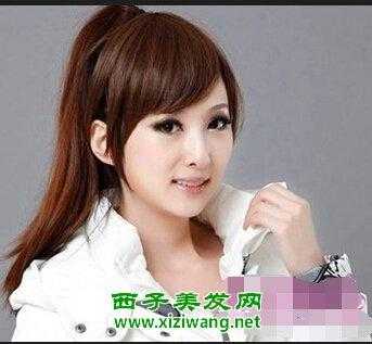 头发带旋剪什么刘海,斜刘海适合扎什么发型女