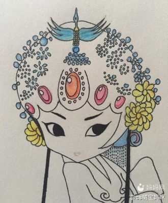 京剧头发造型,古代的头发怎么画简单又好看