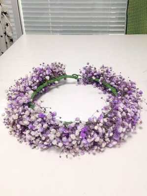 简单的花环怎么编（满天星花环怎么编）