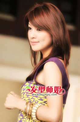 斜刘海太长了怎么剪,斜分长刘海女
