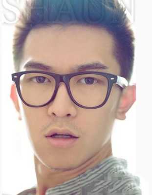 圆头眼镜男发型推荐,男鹅蛋脸什么发型好看图片大全