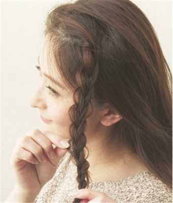 方脸夏季怎么扎头发,方脸适合什么编发图片女