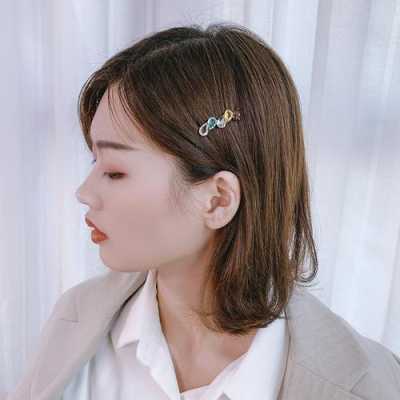 刘海怎么夹发卡好看,刘海用发夹怎么夹好看图片