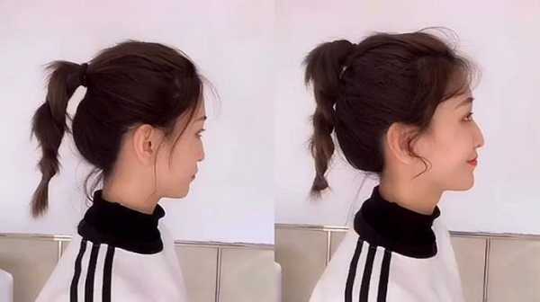 普通的马尾怎么扎视频