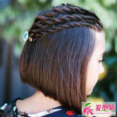 10到14岁短发怎么扎简单霸气,短头发怎么扎好看儿童小女孩