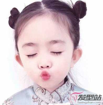 儿童小揪揪扎法,小朋友道姑头怎么扎好看