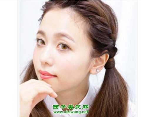 无刘海低马尾怎么扎（没刘海短头发怎么扎双马尾）